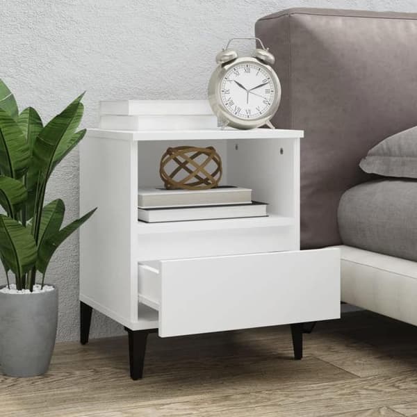 Maison Exclusive - Sängbord 2 st Vit 40x35x50 cm Vit