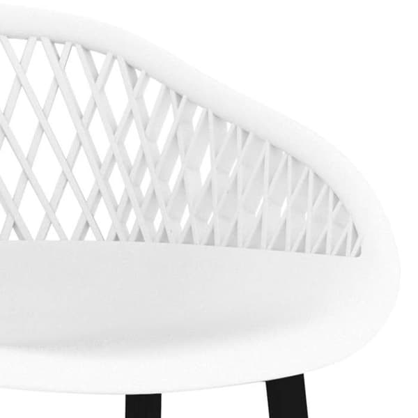 Maison Exclusive - Barstolar set om 2 vita Vit
