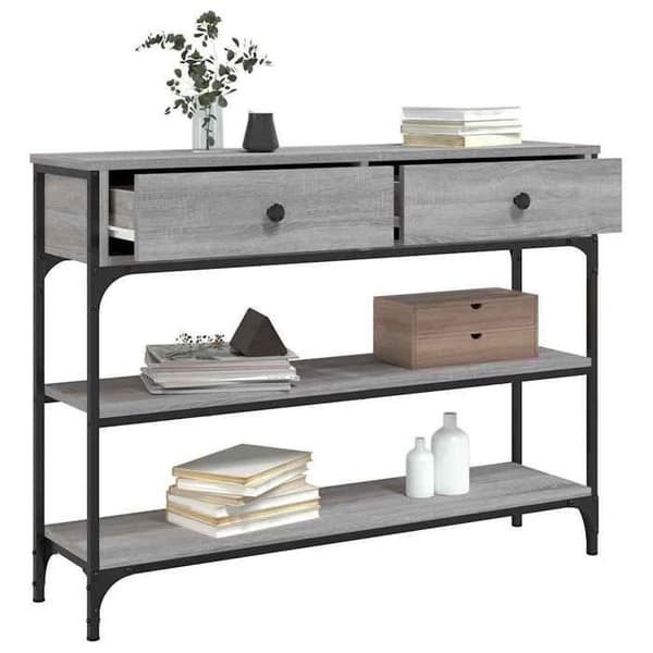 Maison Exclusive - Consolebord sonoma grå 100x25x75 cm ingeniørtræ