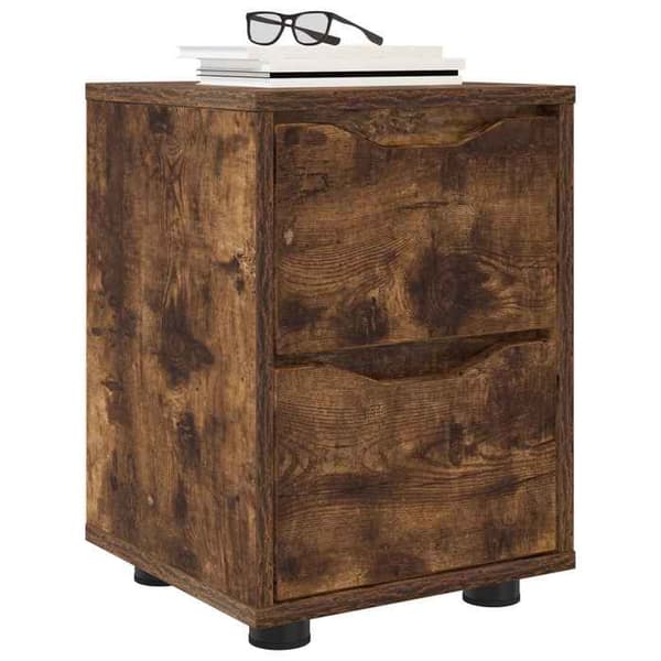 Maison Exclusive - Natborde 2 stk Røget eg 30,5 x 30 x 43 cm