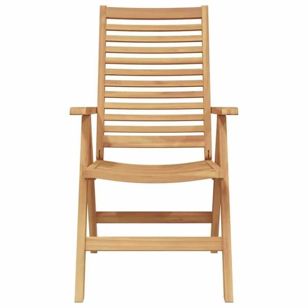 Trädgårdsstol - EXKLUSIV HEM - Konvertibel - Massivt teak - Fällbar - Brun brun