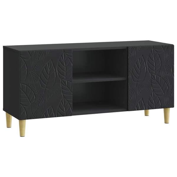 Maison Exclusive - TV-møbel 102 x 34,5 x 50 cm Sort Ingeniørtræ