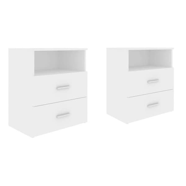 Maison Exclusive - Sängbord 2 st Vit 50x32x60 cm Vit