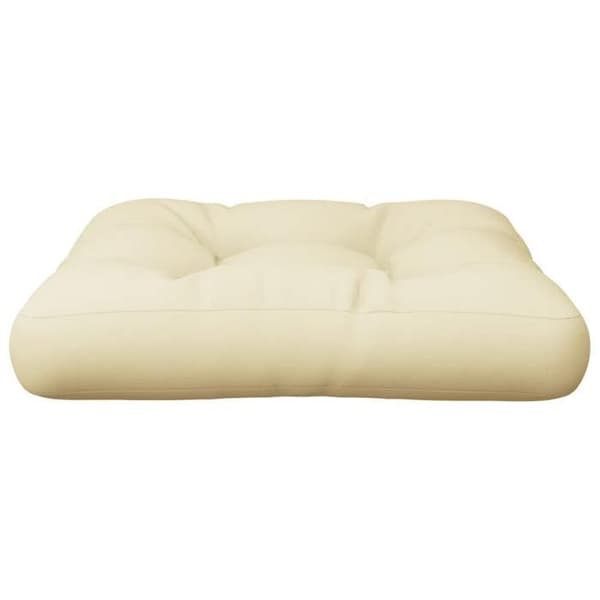 Maison Exclusive - Kudde av pall crème 58x58x10 cm tyg