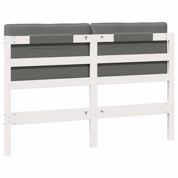 Hovedgærde - EKSKLUSIV HUS - Rektangulær - Massiv fyr - 150 cm - Hvid og lys grå Vit och ljusgrå