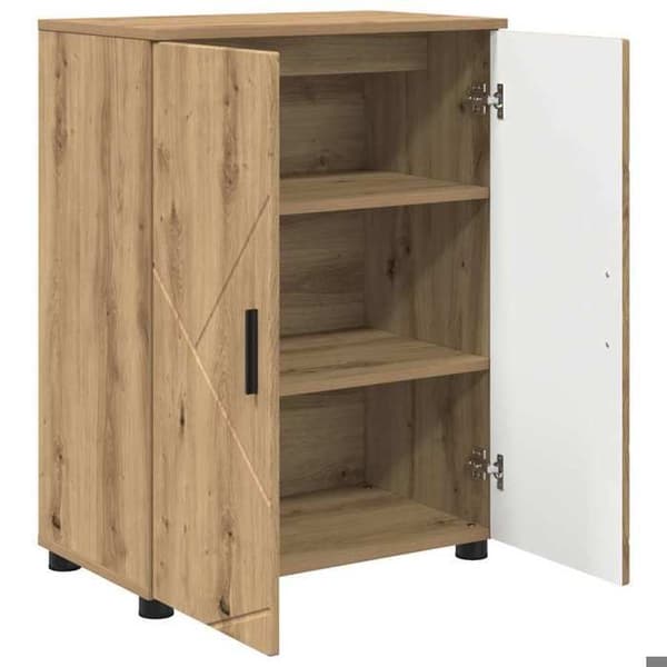 Maison Exclusive - Badrumsskåp Ek hantverk 60 x 35 x 80 cm