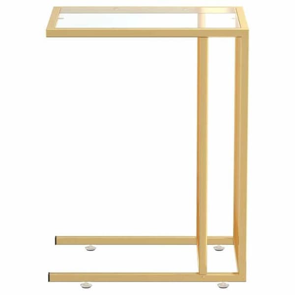 Maison Exclusive - Computer sidebord Transparent 50x35x65 cm Hærdet glas Transparent