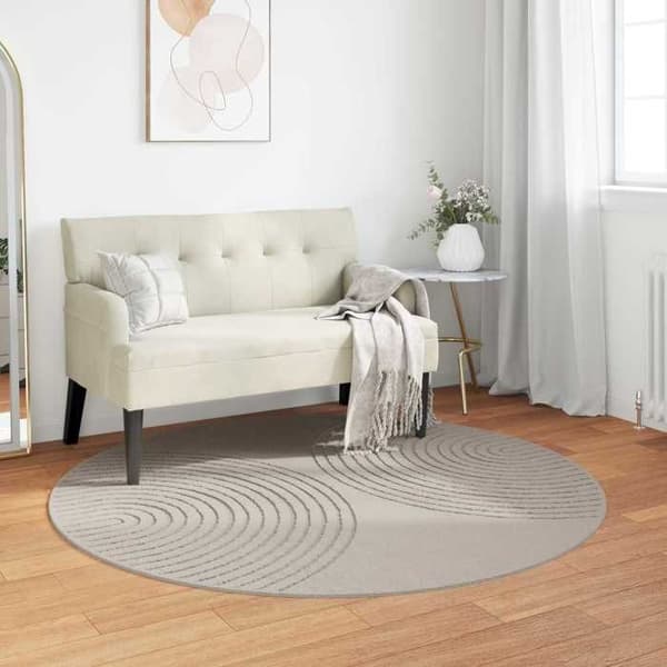Maison Exclusive - GALATI Sisustustyyny Kermanvärinen Ø 160 CM Polyesteri