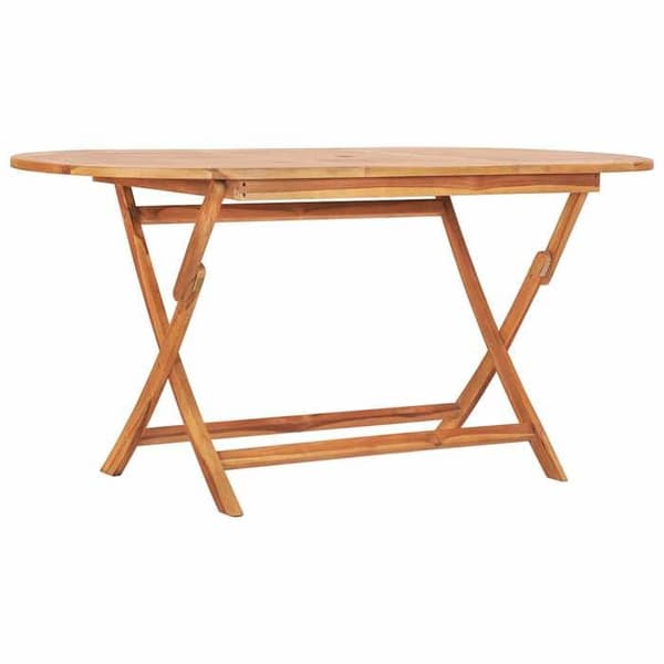 Maison Exclusive - Fällbord för trädgård 160x80x75 cm i solid teakträ