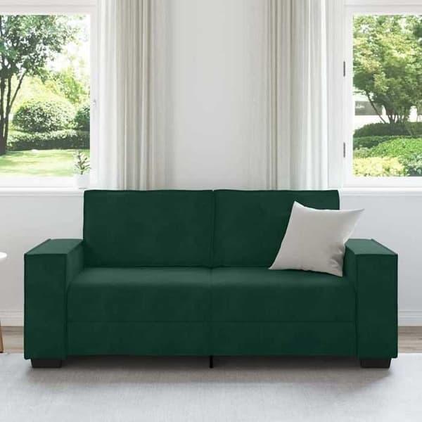 Maison Exclusive - Soffa 2 platser mörkgrön 180 x 78 x 84 cm sammet Mörkgrön