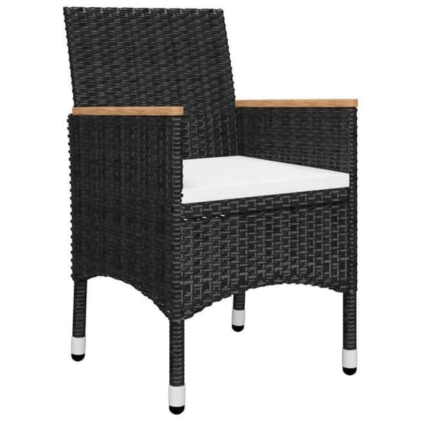 Maison Exclusive - Have spisebordssæt 5 stk Sort