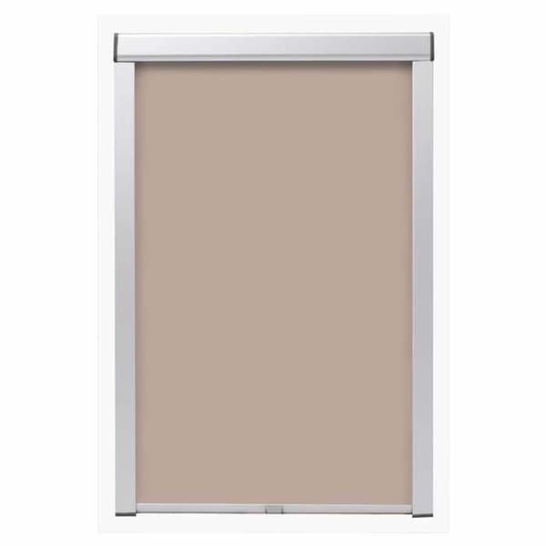 Dold rullgardin - MK04 - Beige - Opaque polyester - Aluminiumbeläggning - Central dragning beige