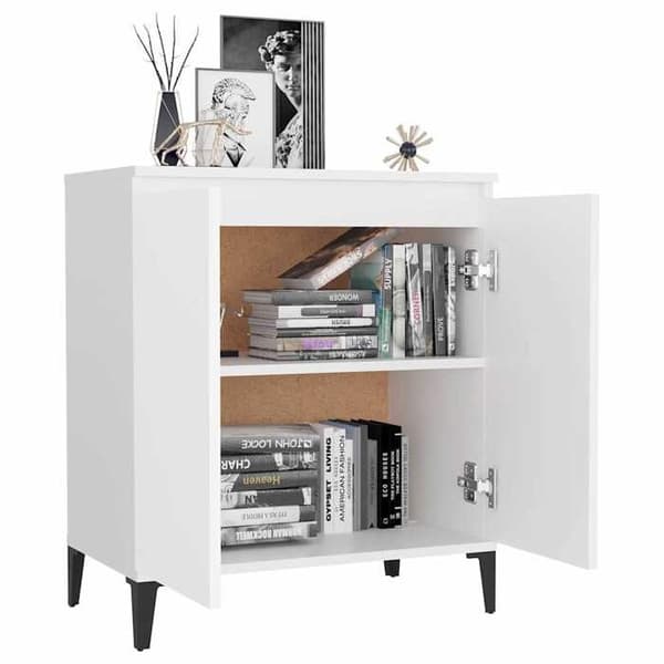 Maison Exclusive - Vit buffé 60x35x70 cm i ingenjörsträ