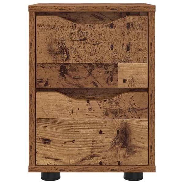 Maison Exclusive - Sängbord 2 st Antik Trä 30,5 x 30 x 43 cm