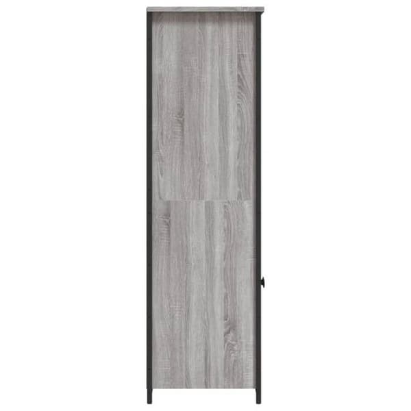 Maison Exclusive - Buffé hög sonoma grå 62x36x121,5 cm ingenjörsträ