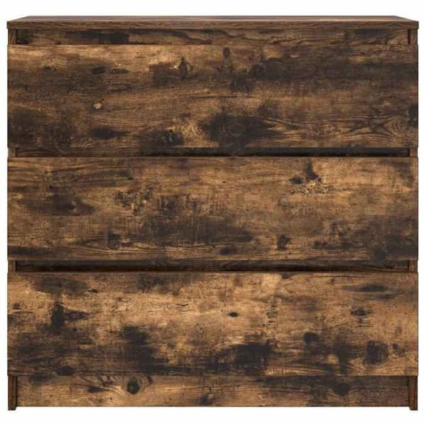 Maison Exclusive - Buffé ek rökig 80x35x76 cm ingenjörsträ Rökt ek