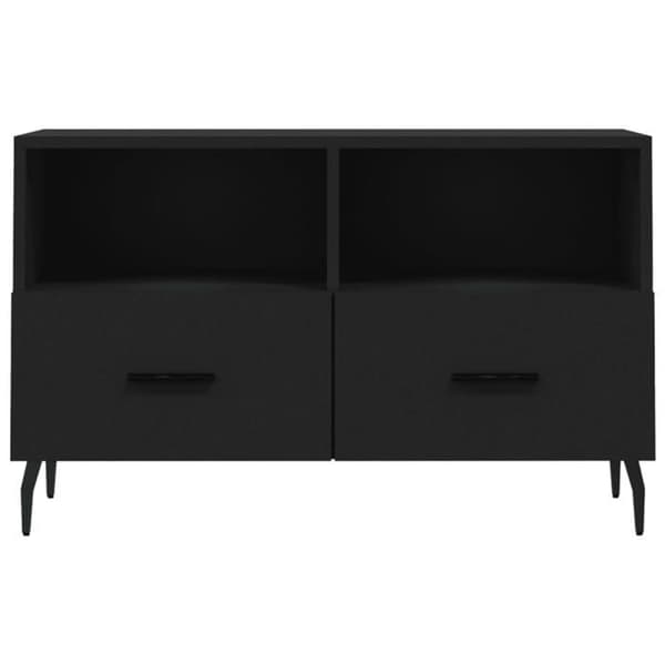 Maison Exclusive - TV Møbel Sort 80x36x50 cm Ingeniørtræ
