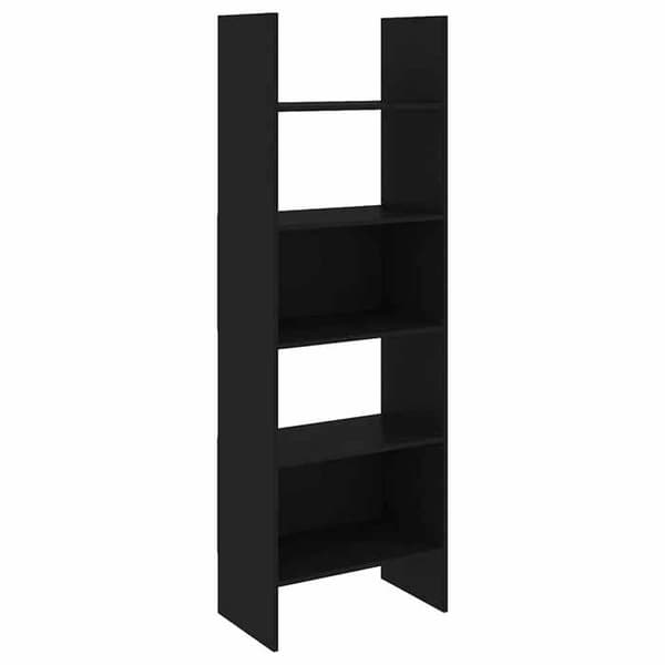 Maison Exclusive - Bibliotek Sort 60x35x180 cm Ingeniørtræ