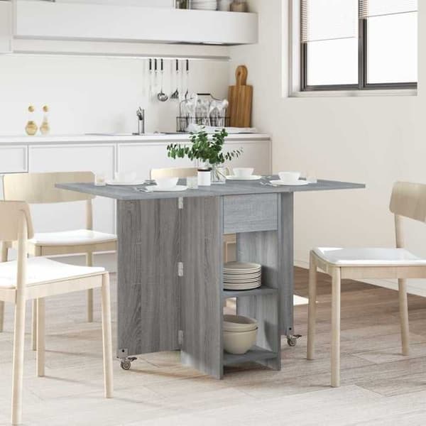 Maison Exclusive - Matbord 115 x 70 x 75 cm Sonoma grå ingenjörsträ Sonoma grå