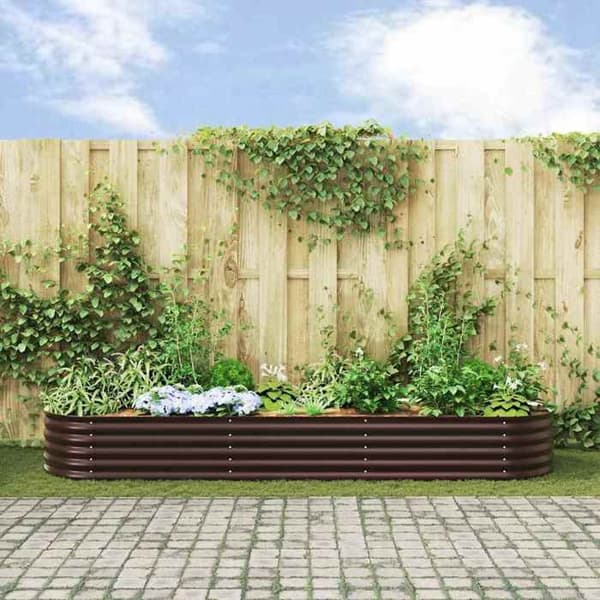 Maison Exclusive - Hævet seng Brun 320 x 80 x 44 cm Stål