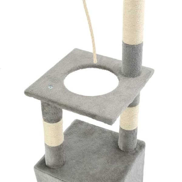 Maison Exclusive - Kattträd med sisal klöstrumpor 109 cm Grå Grå