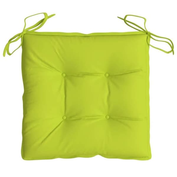 Maison Exclusive - Stolsdynor set om 2 grön glansig 40x40x7 cm