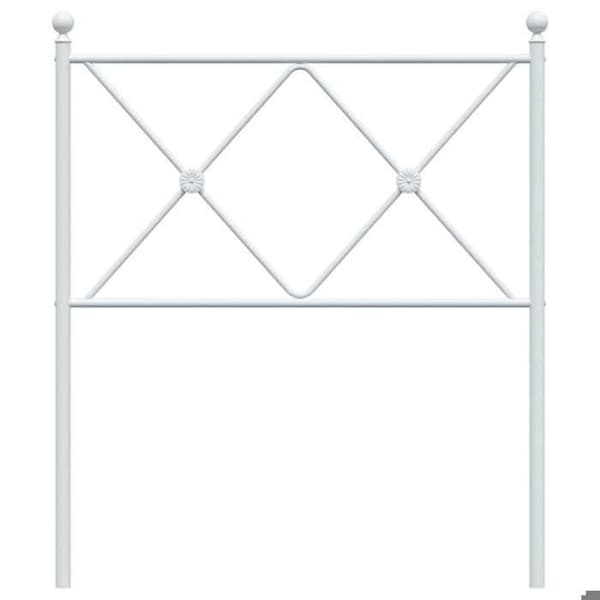 Maison Exclusive - Erstatnings hovedgærde metal hvid 75 cm