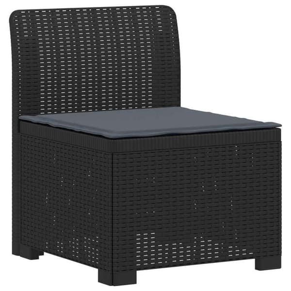 Havemøbel - EKSKLUSIVT HUS - Sofa til 6 personer - Rattan-look PP - UV-resistent - Holdbar til udendørs brug
