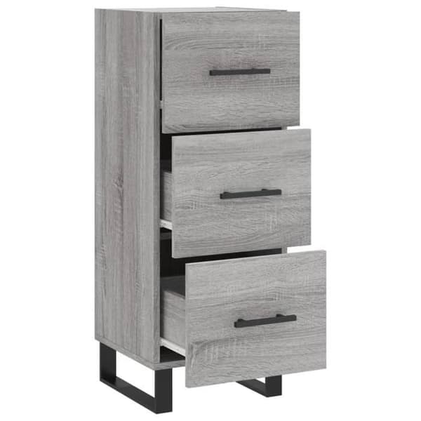 Maison Exclusive - Sonoma harmaa buffet 34,5x34x90 cm insinööripuuta grå