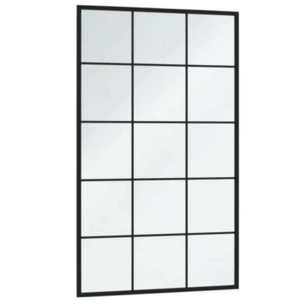 Maison Exclusive - Vægspejle 6 stk sort 100x60 cm metal Svart