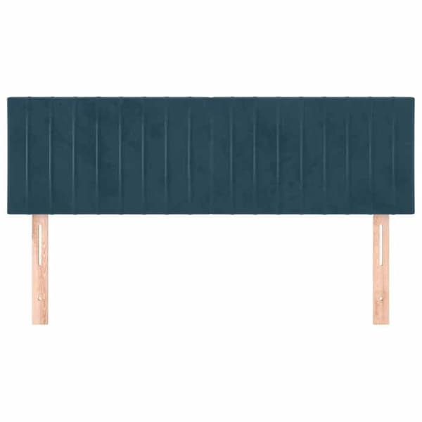 Maison Exclusive - Tummansiniset päätylevyt 144 x 5 x 78/88 cm Sametti Mörkblå