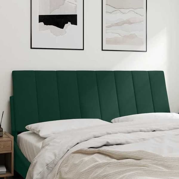 Maison Exclusive - Huvudgavelkudde Hanko mörkgrön 140 cm sammet