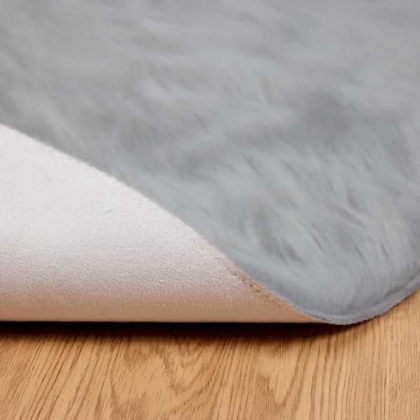 Maison Exclusive - Fusk TAFALLA Matta Grå Ø 100 cm Polyester