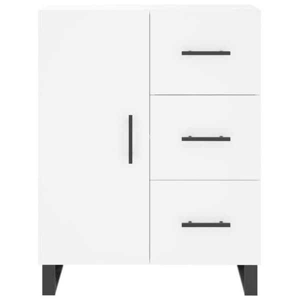 Maison Exclusive - Vit buffé 69,5x34x90 cm ingenjörsträ