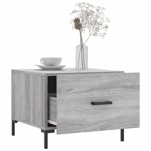 Maison Exclusive - Soffbord Sonoma grå 50x50x40 cm Ingenjörsträ