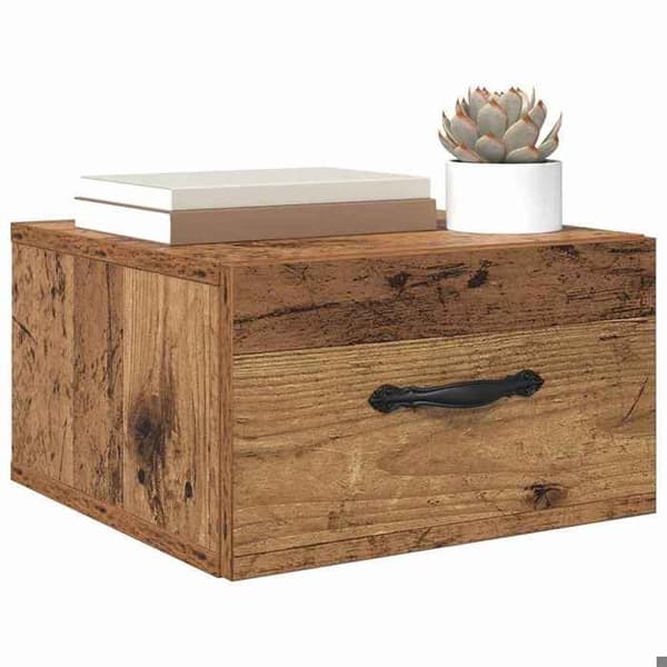 Maison Exclusive - Natbord 2 stk Antik træ 35 x 35 x 20 cm