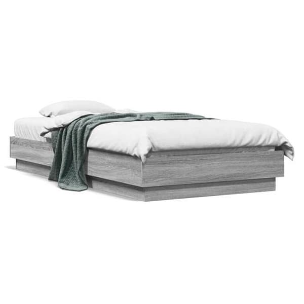 Maison Exclusive - Sengestel uden madras sonoma grå 75x190 cm