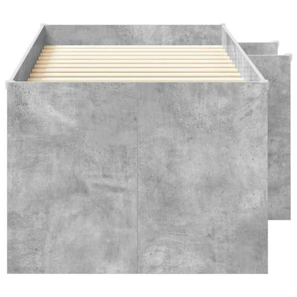 Maison Exclusive - Hög Sängram för Barn Grå Betong 90 x 200 cm