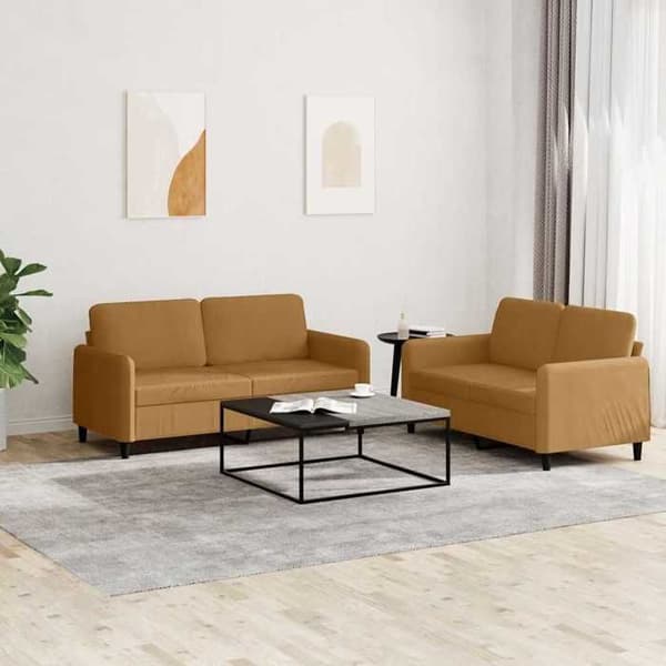 Maison Exclusive - Sæt af 2 sofaer i brun velour