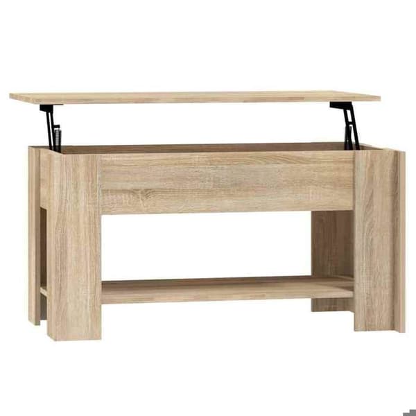 Maison Exclusive - Soffbord ek sonoma 101x49x52 cm ingenjörsträ