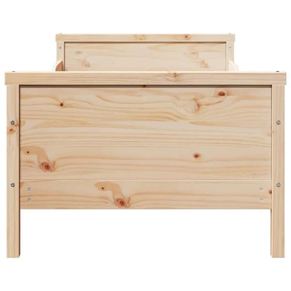 Maison Exclusive - Sengestel Brun 80 x 200 cm Ingeniørtræ brun