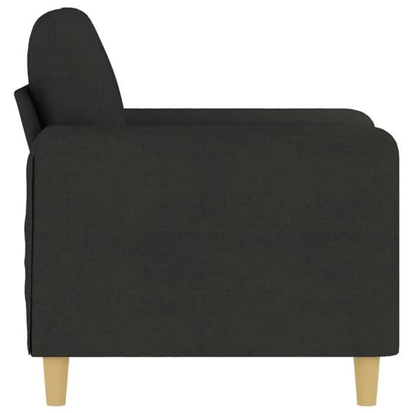 Maison Exclusive - Musta nojatuoli 60 cm kangasta