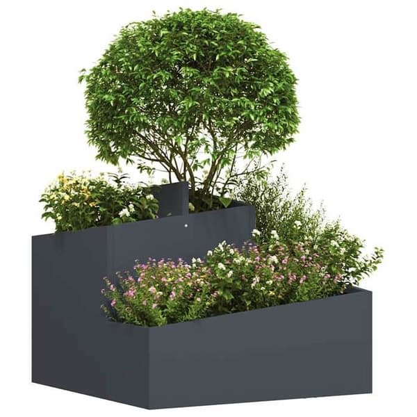 Maison Exclusive - Trädgårdskrukor Anthracite 60 x 60 x 50 cm