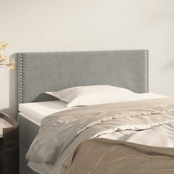 Maison Exclusive - Vaaleanharmaa pääty 80x5x78/88 cm Sametti Ljusgrått