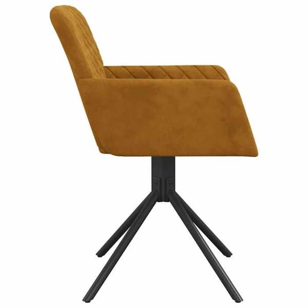 Maison Exclusive - Spisebordsstole med drejefunktion sæt af 2 Brun Velour