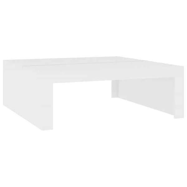 Maison Exclusive - Låg bord vit 100x100x35 cm ingenjörsträ Vit