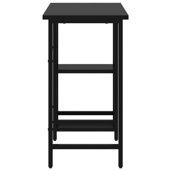 Maison Exclusive - Sort computerbord 80x40x72 cm MDF og metal Svart