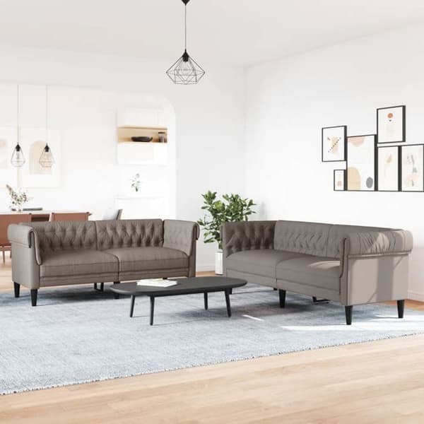 Maison Exclusive - 2 kpl taupe kangassohvasetti