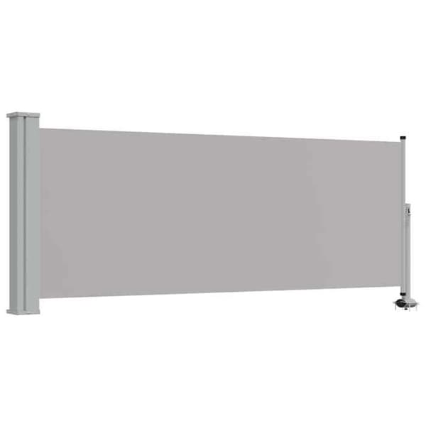 Maison Exclusive - Retractable sidotak för patio 100 x 300 cm Grå