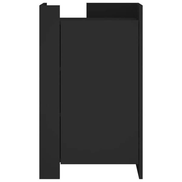 Maison Exclusive - Svart buffé 45x35x75 cm ingenjörsträ